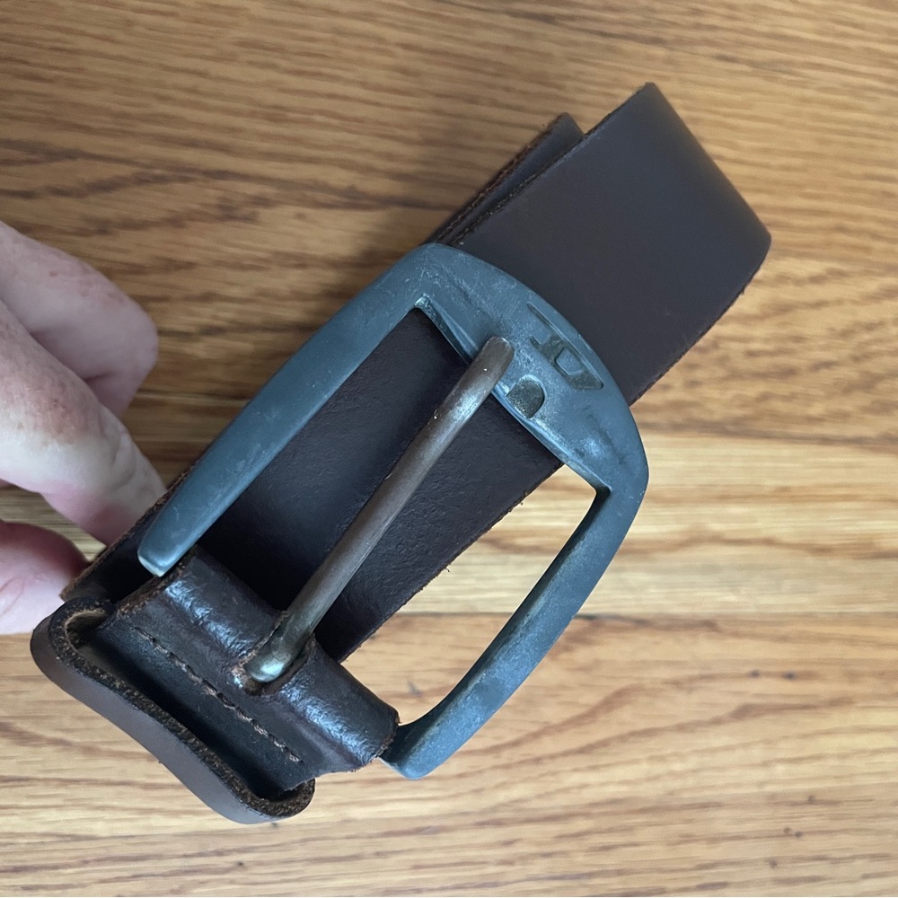 Y2K Diesel Dark Brown Leather Belt 80